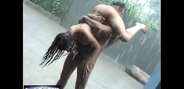  Wild Man Jungle Fucks Hot Girl During Monsoon In The Pouring Rain